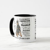 Tasse de traits de dobermann (Devant gauche)