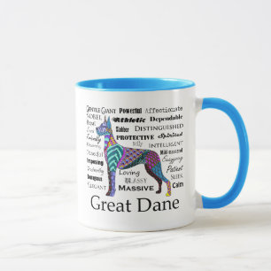 Tasse de traits de great dane
