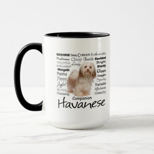 Tasse de traits de Havanese (Gauche)