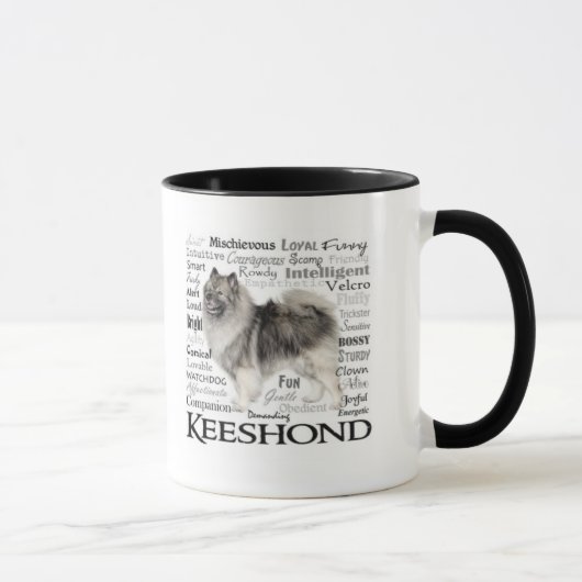 Tasse de traits de Keeshond (Droite)