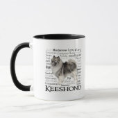 Tasse de traits de Keeshond (Gauche)