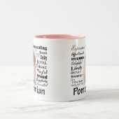 Tasse de traits de Pomeranian (Centre)