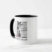 Tasse de traits de race de border collie (Devant gauche)