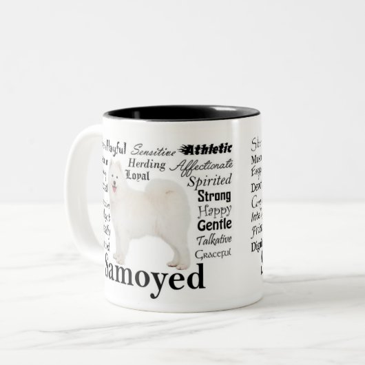 Tasse de traits de Samoyed (Devant gauche)