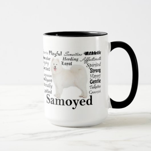 Tasse de traits de Samoyed (Droite)