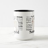 Tasse de traits de Samoyed (Centre)