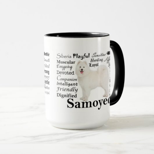 Tasse de traits de Samoyed (Devant droit)