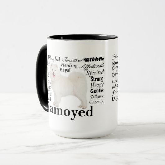 Tasse de traits de Samoyed (Devant gauche)