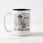 Tasse de traits de Schnauzer (Gauche)