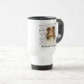Tasse de traits de Sheltie (Devant droit)