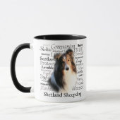 Tasse de traits de Sheltie (Gauche)