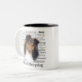 Tasse de traits de Sheltie (Devant gauche)