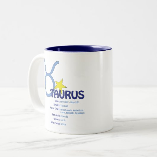 Tasse de traits de Taureau (Devant gauche)