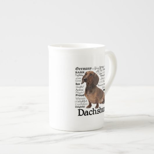 Tasse de traits de teckel (Devant droit)