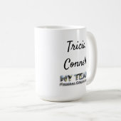 tasse de travail avec le logo et le nom des (Devant droit)