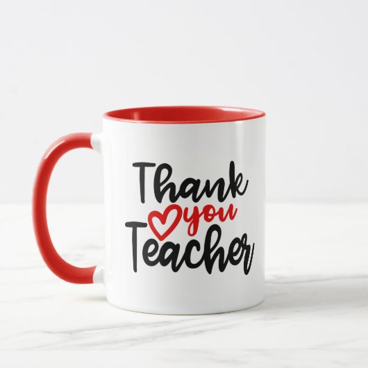 Tasse de travail de professeur de Merci (Gauche)