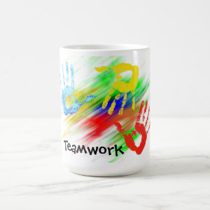 Tasse de travail d'équipe