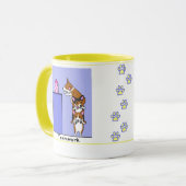 Tasse de travail d'équipe de corgi (Devant gauche)