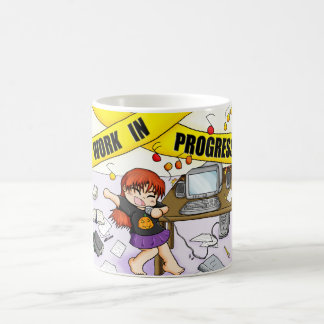 Tasse de travail en cours