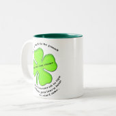 Tasse de trèfle de Quatre-Feuille (Devant gauche)