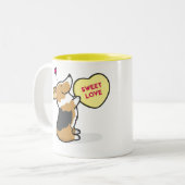 Tasse de Tri Col café de corgi du 2015-Pembroke de (Devant gauche)