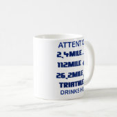 Tasse de triathlete de LD (Devant droit)