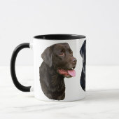 Tasse de trois chiens d'arrêt de Labrador (Gauche)