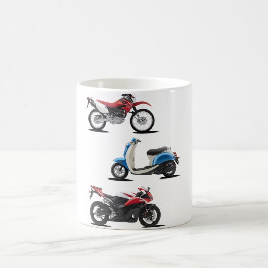 Tasse de trois motos (Centre)