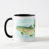 Tasse de truite d'aquarelle (Gauche)