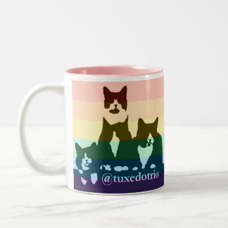 Tasse de TuxedoTrio d'arc-en-ciel