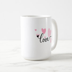 Tasse de typographie AMOUR