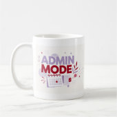 Tasse de typographie de bureau en mode Admin (Gauche)