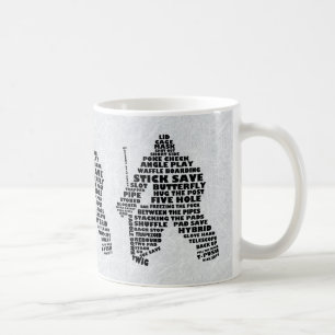 Tasse de typographie de gardien de but d'hockey