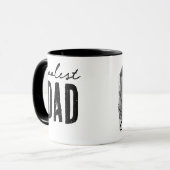 Tasse de typographie de photo en noir et blanc pou (Devant gauche)