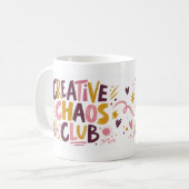 Tasse de typographie expressive du Creative Chaos (Devant gauche)