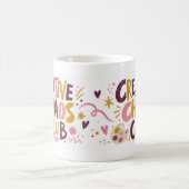 Tasse de typographie expressive du Creative Chaos (Centre)