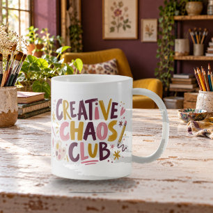 Tasse de typographie expressive du Creative Chaos