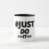 Tasse de typographie simple "faites-le" (Centre)