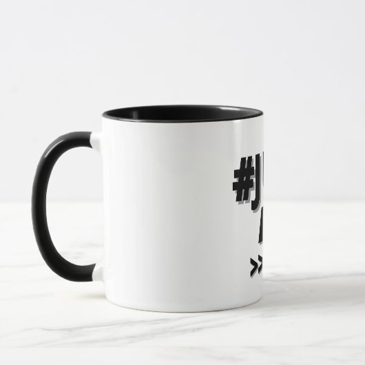 Tasse de typographie simple "faites-le" (Gauche)
