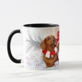 Tasse de vacances de chien de Weiner (Gauche)