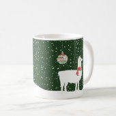 Tasse de vacances de lama de disco joyeuse et (Devant droit)