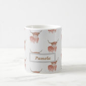 tasse de vache grise personnalisée (Centre)