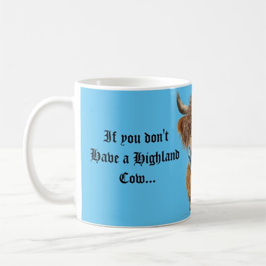 Tasse de vache Highland (Gauche)