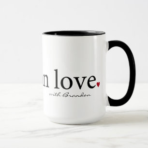 Tasse de Valentine, cadeau personnalisé de