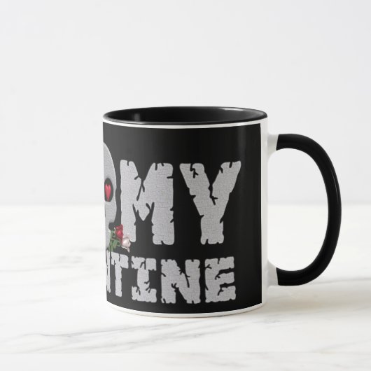 Tasse de Valentine de crâne (Droite)