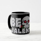 Tasse de Valentine de crâne (Devant gauche)