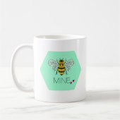 Tasse de Valentine de mine d'abeille (Gauche)