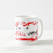 Tasse de vampire de Hemophobic (Devant droit)
