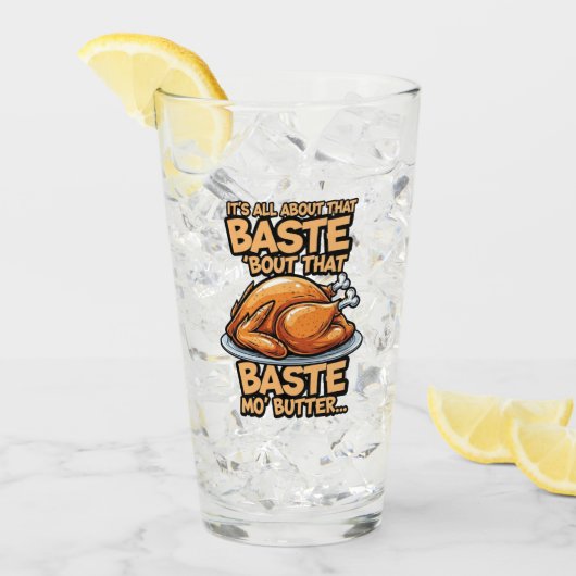 Tasse de verre de Thanksgiving (Devant glace)