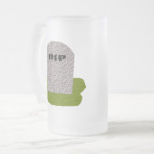 Tasse de verre décongelée de Pierre Tombstone RIP (Devant gauche)